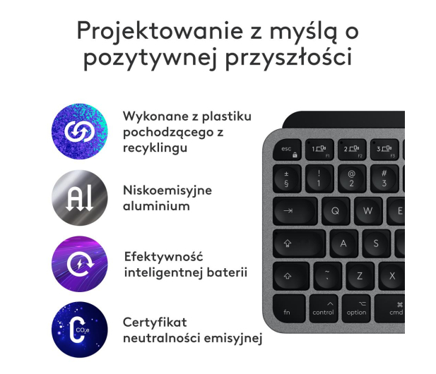Logitech MX Keys Mini for Mac Grafit - 1261611 - zdjęcie 10